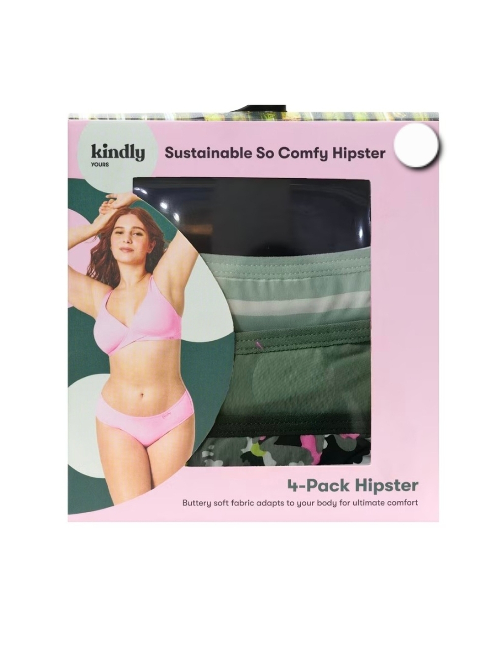 kindly Yours 4-Pack Sustainable So Comfy Hipster - XS 0 - 2